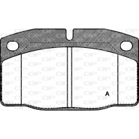 BPA0101.20 OPEN PARTS Комплект гальмівних колодок дисковий гальм