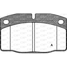 BPA0101.20 OPEN PARTS Комплект гальмівних колодок дисковий гальм