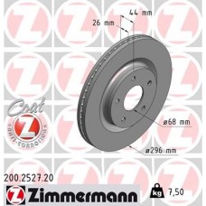 200.2527.20 ZIMMERMANN Гальмівний диск