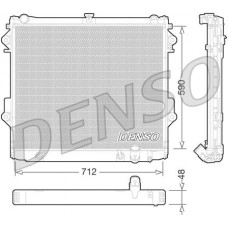 DRM50074 DENSO Радіатор охолодження двигуна