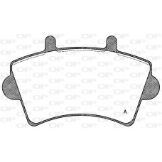 BPA0819.00 OPEN PARTS Комплект гальмівних колодок дисковий гальм