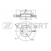 BS-5050 ZEKKERT Гальмівний диск