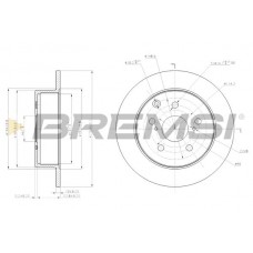 CD7704S BREMSI Гальмівний диск