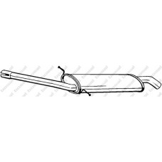 279-165 KLOKKERHOLM Середній глушник вихлопних газів