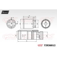 72936012 MAXTECH Поршень корпус скоби гальма