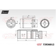 72936012 MAXTECH Поршень корпус скоби гальма