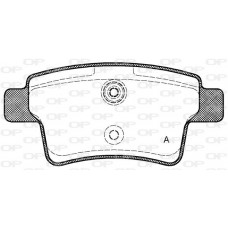 BPA1241.00 OPEN PARTS Комплект гальмівних колодок дисковий гальм