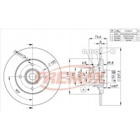 BD-4901-KT FREMAX Гальмівний диск