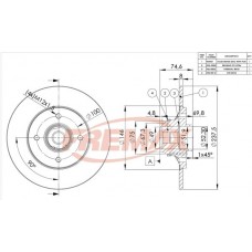 BD-4901-KT FREMAX Гальмівний диск