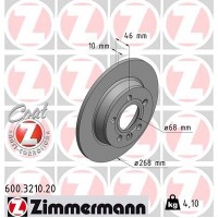 600.3210.20 ZIMMERMANN Гальмівний диск