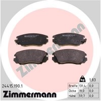 24415.190.1 ZIMMERMANN Комплект гальмівних колодок дисковий гальм