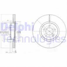 BG4056C DELPHI Гальмівний диск