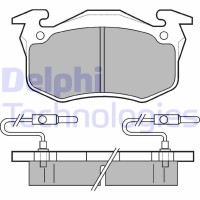 LP350 DELPHI Комплект гальмівних колодок дисковий гальм