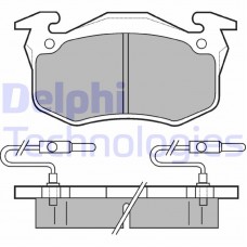 LP350 DELPHI Комплект гальмівних колодок дисковий гальм