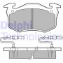 LP350 DELPHI Комплект гальмівних колодок дисковий гальм