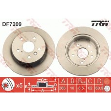 DF7209 TRW Гальмівний диск