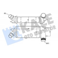 350860 KALE OTO RADYATÖR Интеркулер
