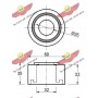 03.80396 AUTOKIT Паразитный / Ведущий ролик, Зубчастий ремінь