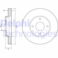 BG4953C DELPHI Гальмівний диск