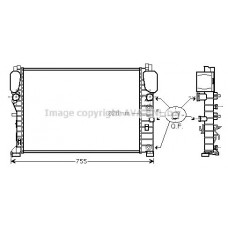 MSA2394 AVA QUALITY COOLING Радіатор охолодження двигуна