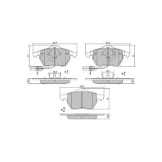FBP-0876-01 FREMAX КомплеК т гальмівних колодок, дискове гальмо