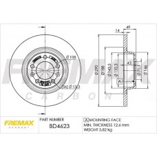 BD-4623 FREMAX Гальмівний диск