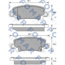 FO 914181 FOMAR Friction КомплеК т гальмівних колодок, дискове гальмо