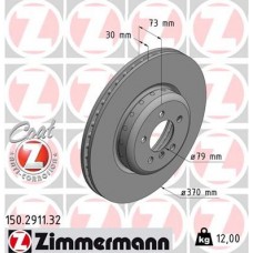 150.2911.32 ZIMMERMANN Гальмівний диск