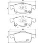 8DB 355 021-451 HELLA Комплект гальмівних колодок дисковий гальм