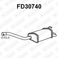 FD30740 VENEPORTE Глушник вихлопних газів кінцевий
