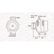 063731855010 MAGNETI MARELLI Генератор