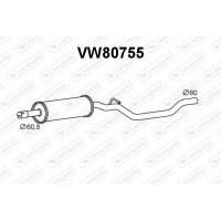 VW80755 VENEPORTE Предглушник вихлопних газів