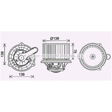 KA8288 AVA QUALITY COOLING Вентилятор салону