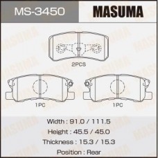 MS-3450 MASUMA Комплект гальмівних колодок
