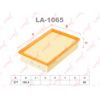 Повітряний фільтр LYNXauto LA-1065