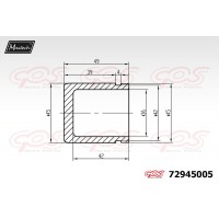 72945005 MAXTECH Поршень корпус скоби гальма