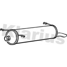 220449 KLARIUS Глушник вихлопних газів кінцевий