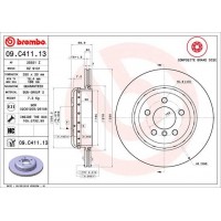 09.C411.13 BREMBO Гальмівний диск