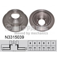 N3315039 NIPPARTS Гальмівний диск