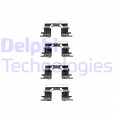 LX0333 DELPHI Комплектуючі колодки дискового гальма