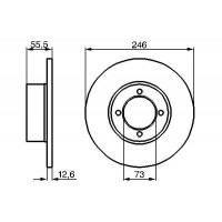 0 986 478 082 BOSCH Гальмівний диск