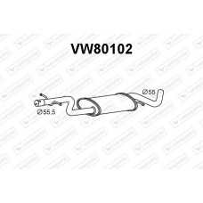 VW80102 VENEPORTE Предглушник вихлопних газів