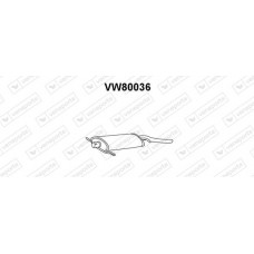 VW80036 VENEPORTE Глушник вихлопних газів кінцевий