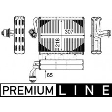 AE 108 000P MAHLE Випарник кондиціонера