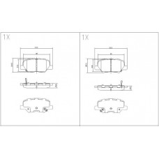 24663z KLAXCAR FRANCE Комплект гальмівних колодок дисковий гальм