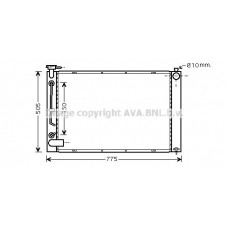 TO2343 AVA QUALITY COOLING Радіатор охолодження двигуна