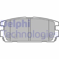 LP1930 DELPHI Комплект гальмівних колодок дисковий гальм