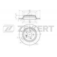 BS-6145 ZEKKERT Гальмівний диск