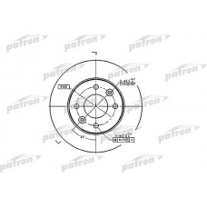 PBD1015 PATRON Гальмівний диск