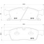 P 37 017 BREMBO Комплект гальмівних колодок дисковий гальм